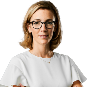 Een professioneel ogende vrouw